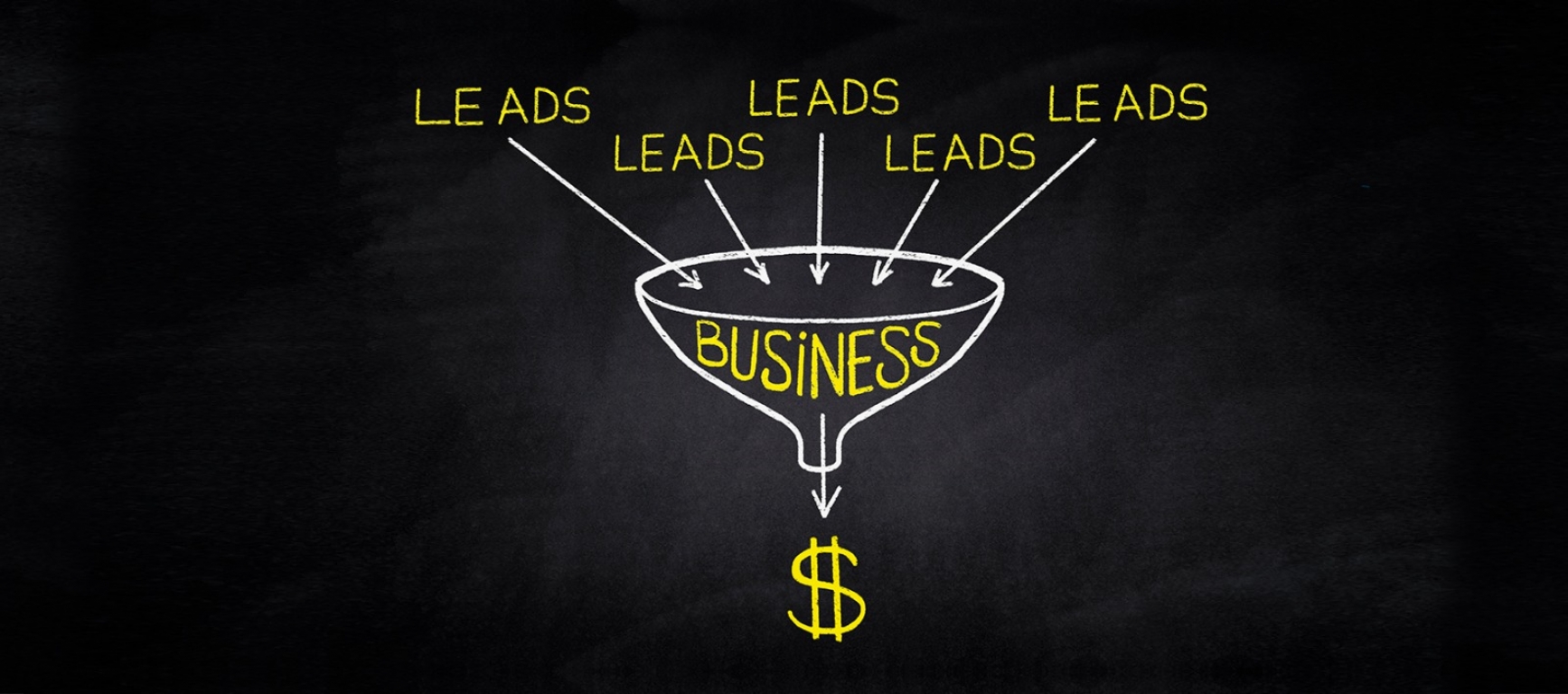 Leads going through a funnel and turning into money 1