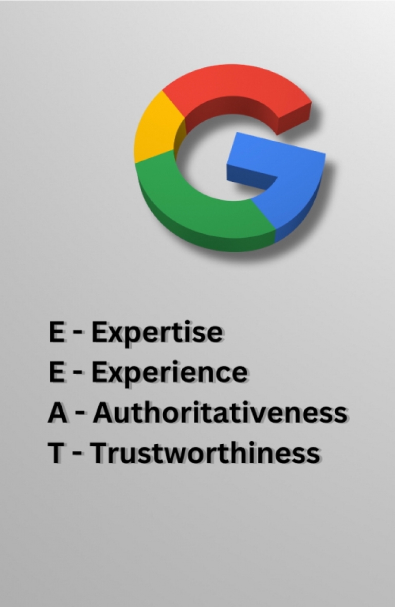 Google’s Logo and E-E-A-T (Expertise, Experience, Authoritativeness, and Trustworthiness)